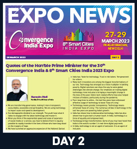 Day 2 Expo News - 29th Convergence India 2022 and 7th Smart Cities 2022 expo